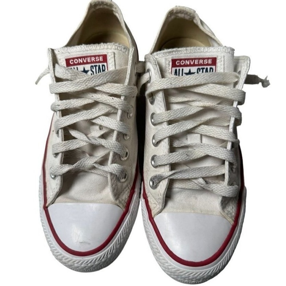 Converse Chuck Taylor All Star Low Top White Canvas Sneakers M7652 Womens 6.5